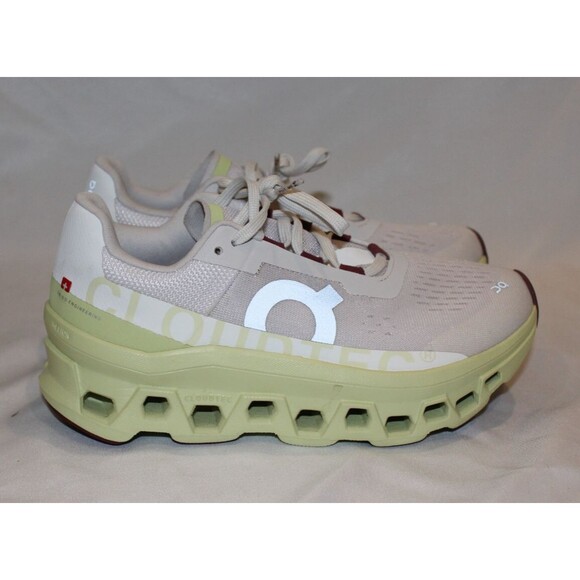ON CLOUD WOMEN'S CLOUDMONSTER ATHLETIC SHOES FROST/ACACIA‎ NWOB - Picture 2 of 9